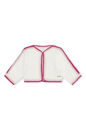 cardigan in cotone bianco CHLOE' KIDS | C20041117